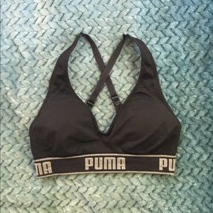 Puma cross strap sports bra